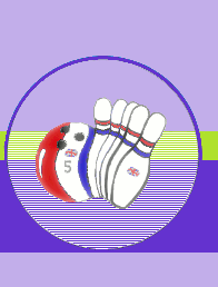 Bowling Ball & Pins Logo